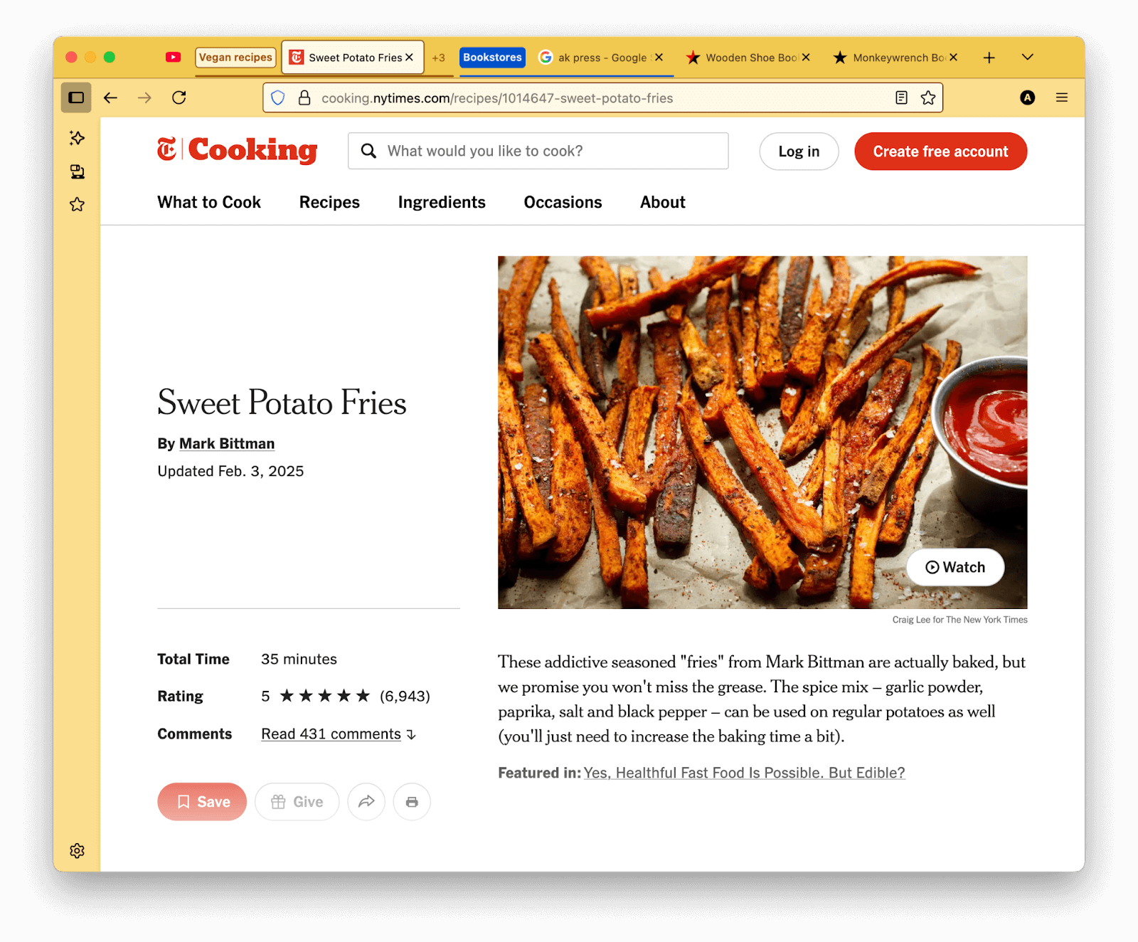 螢幕截圖：顯示分頁群組中的分頁焦點功能